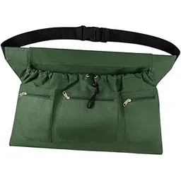 TRENDIVIBE Garden Apron Lightweight Adjustable Convenient Utility Harvest Picking Apron Green-picture-18