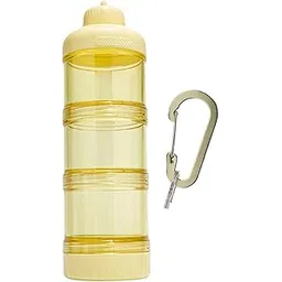 TRENDIVIBE Protein Powder Travel Container Protein Dispenser for Workout Yellow-picture-11