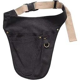 TRENDIVIBE Tool Belt Wear Resistant Portable Tool Pouch for Electrician Gardener Farmer Black-picture-26