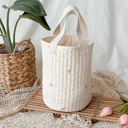 TRENDIVIBE Baby Diaper Caddy Organizer Toys Storage Bag Bedding Diaper Pocket Tulip image 1