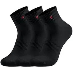 trendmalls Cotton Blend Socks for Mens & Womens, Ankle Length Fit, Athletic Odour Free with Arch Support Sports Running wear Unisex Free Size (Packs of 3 & 6)-picture-13