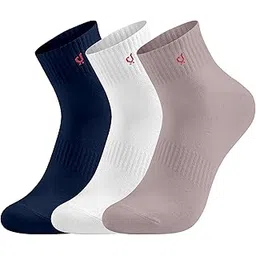 trendmalls Cotton Blend Socks for Mens & Womens, Ankle Length Fit, Athletic Odour Free with Arch Support Sports Running wear Unisex Free Size (Packs of 3 & 6)-picture-11