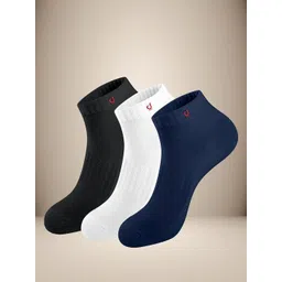 Trendmalls Unisex Pack of 3 Ankle Length Sneaker Socks-picture-26