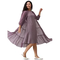 Trendmalls Women Layered A-Line Dress-picture-24