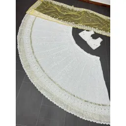 trendmalls Women's Georgette Embroidery Lehenga Choli with Dupatta | Bridal Wedding Lehenga Choli for women image 2