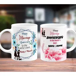 Happy Anniversary Daddy And Mumma (Best Happy Anniversary Gifts Anniversary Gift For Dad Father Papa Father's Day Pita Ji Daddy Mom Mother Mummy Mumma Maa) Printed Tea Ceramic Coffee Mug-image-9
