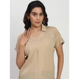 TrendRush Women Shirt Collar Casual Top-picture-20