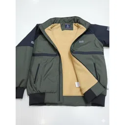 trendstalk Men Solid Bomber Jacket image 2