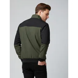 trendstalk Men Solid Bomber Jacket image 3