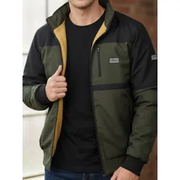 trendstalk Men Solid Bomber Jacket-picture-10