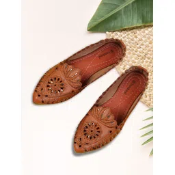 trendvine Comfort Belly Flats Mojaris For Women-picture-29