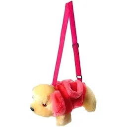 Trendy Dog-Style Sling Bag for Girls, Kids & Women | Cute Handbag & Crossbody Bag Pink-picture-13