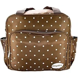 Trendy Dukaan Diaper Bag/Mother Backpack for Travel with Diaper Changing Mat (Dotted Brown)-picture-30