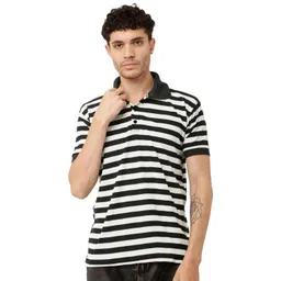 TRENDY ERA Men Rapid-Dry Striped Polo Collar T-shirt-picture-20