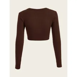 TRENDY ERA Women Ribbed Square Neck Crop Top-picture-15