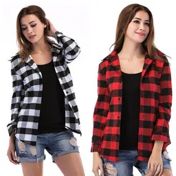 trendy web shop Women Regular Fit Checkered Spread Collar Casual Shirt-picture-10