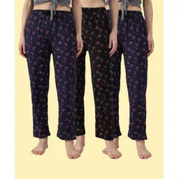 trendy world Pack of 3 Women Pyjama-picture-29