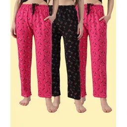 trendy world Pack of 3 Women Pyjama-picture-12