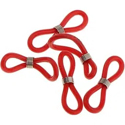 trendynest 100pcs Eyeglasses Chain Rope Holder Strap Retainer End Loop Connector red | Eyeglass Chains & Holders | Fashion Jewelry-picture-25