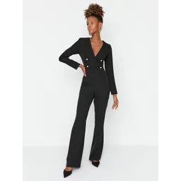 Trendyol Black Solid Basic Jumpsuit-picture-24