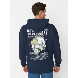 Trendyol Graphic Printed Hooded Pullover Sweatshirt-picture-33