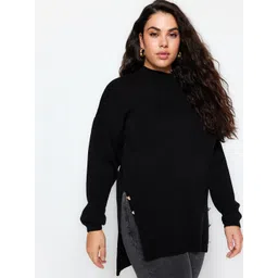 Trendyol High Neck Acrylic Longline Pullover-picture-27