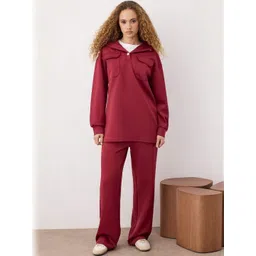 Trendyol Hooded Long Sleeves T-shirt With Trousers-image-46