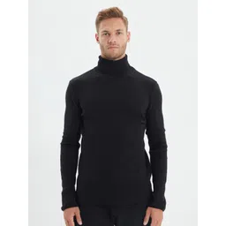Trendyol Men Black Ribbed Cotton Pullover-picture-21
