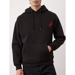 Trendyol Men Embroidered Hooded Pullover Sweatshirt-picture-29