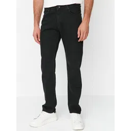 Trendyol Men Mid Rise Clean Look Regular Fit Pure Cotton Jeans-picture-16