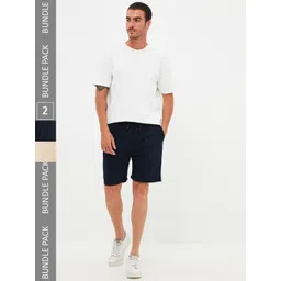 Trendyol Men Pack Of 2 Mid-Rise Casual Shorts-picture-26
