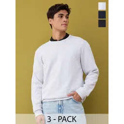 Trendyol Men Pack Of 2 Round Neck Long Sleeves Pullover Sweatshirt-picture-38