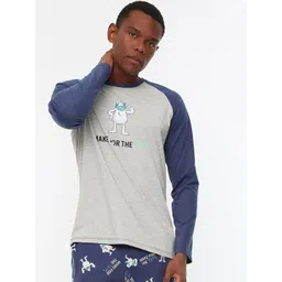 Trendyol Men Printed Night suit-picture-25