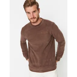 Trendyol Men Round Neck Solid Sweatshirt-picture-15