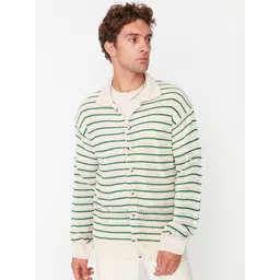 Trendyol Men Striped Acrylic Jacket-picture-14