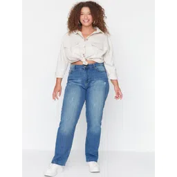 Trendyol Mid Rise Clean Look Light Fade Cotton Jeans-picture-13