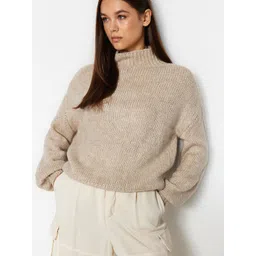 Trendyol Mock Collar Acrylic Pullover-picture-39