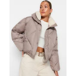 Trendyol Mock Collar Quilted Jacket-picture-28