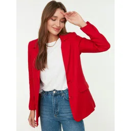 Trendyol Notched Lapel Collar Single-Breasted Blazer-picture-16