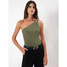 Trendyol One Shoulder Bodysuit-image-25