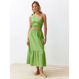 Trendyol One Shoulder Crop Top With Skirt-picture-17