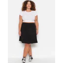 Trendyol Plus Size A-Line Knee Length Skirt-picture-11