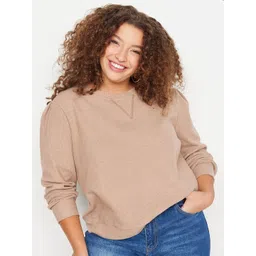 Trendyol Plus Size Round Neck Pullover Sweatshirt-picture-23
