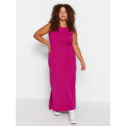 Trendyol Plus Size Sleeveless Cotton Maxi Dress-picture-27