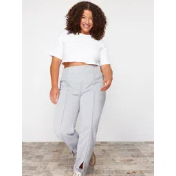 Trendyol Plus Size Women Pure Cotton Track Pant-picture-15