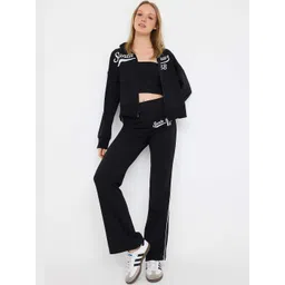 Trendyol Printed High Neck Sweatshirt With Crop Top & Trouser-picture-21