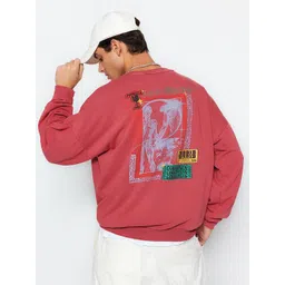 Trendyol Printed Pure Cotton Sweatshirt image 1