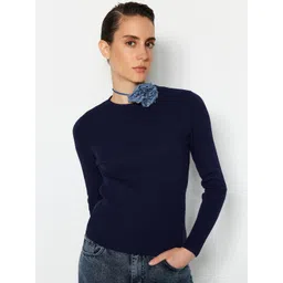 Trendyol Ribbed Acrylic Pullover-picture-37