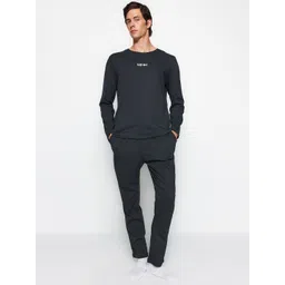 Trendyol Round Neck Long Sleeves Night suit-picture-35