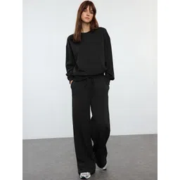 Trendyol Round Neck Long Sleeves Pure Cotton Sweatshirt With Trouser-picture-15